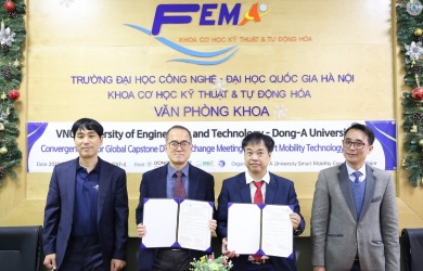  Khoa Cơ học Kỹ thuật và Tự động hóa, Trường ĐH Công nghệ ký kết hợp tác với Đại học Dong – A, Hàn Quốc